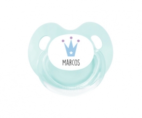 Aqua Crown Personalised Retro Soother