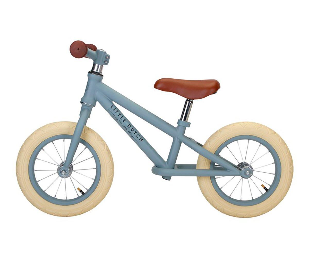 Draisienne en bois vélo sans pédale fille bleu nuages - Conforama